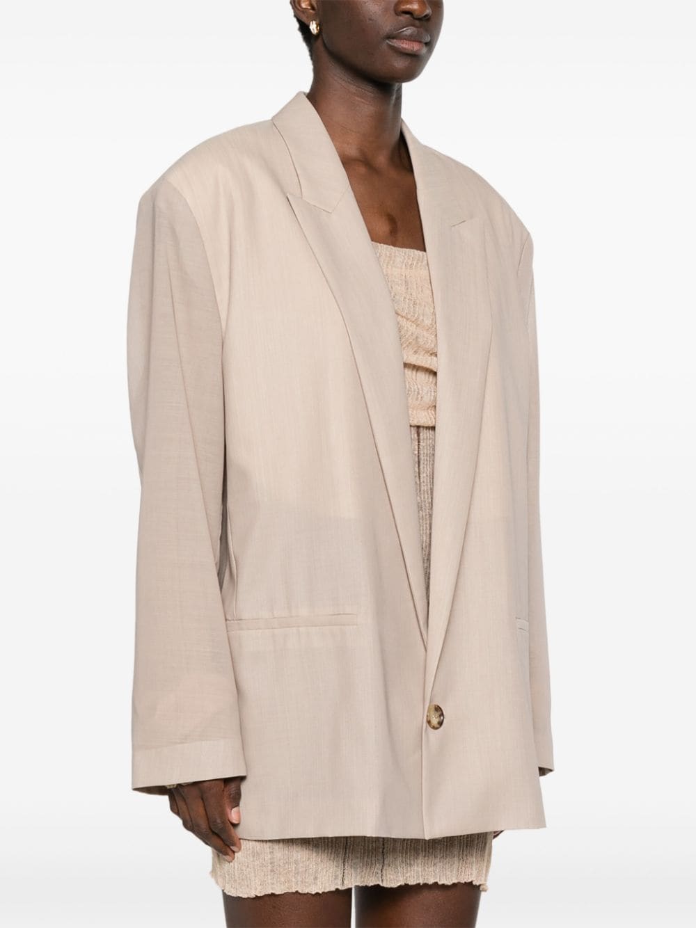 アウターその他 PHILOSOPHY DI LORENZO SERAFINI Woman Blazer Ivory 05010727 Philosophy Di Lorenzo Serafini double-breasted Blazer